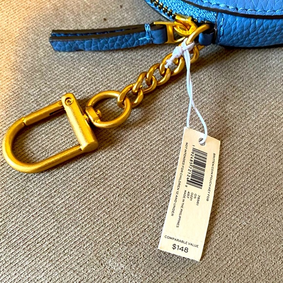 Tory Burch Britten Coin Pouch Key Fob - Picture 3 of 3